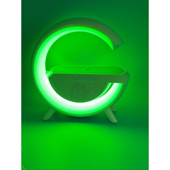 "Google Smart Wireless Bluetooth Speaker | RGB Light | Wireless Charging''EUC - Picture 7 of 8